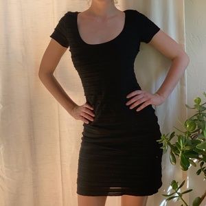 Sexy bodycon layered dress//  little black dress